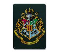 Harry Potter Blechschild Hogwarts Logo 15 x 21 cm NUOVO