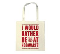 LOGOSHIRT - Harry Potter - Preferirei essere a Hogwarts - Borse riutilizzabili p