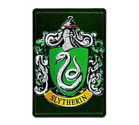 Logoshirt® Harry Potter I Slytherin I Cresta I Targa in Latta I Insegna in Metallo I 3D I retrò I 20x30 cm