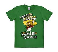 Logoshirt® Looney Tunes I Speedy Gonzales I Arriba Andale I Maglietta I T-Shirt Stampate I Donna e Uomo I Verde I Design Originale su Licenza I Taglia 5XL