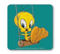Logoshirt® Looney Tunes I Titti I Altalena I Sottobicchieri I Coaster I 10x10cm I Disegno Originale su Licenza