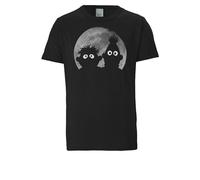 LOGOSHIRT Maglietta 'Sesamstraße - Ernie & Bert' grigio / nero Uomo LOGOSHIRT 5XL grigio / nero
