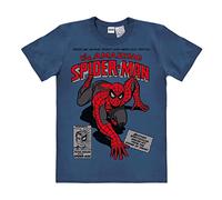 Logoshirt® Marvel Comics I Spider-Man I Merciless Foes I Maglietta I T-Shirt Stampate I Donna e Uomo I Blu I Design Originale su Licenza I Taglia XL