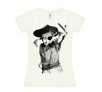 Logoshirt® Pippi Calzelunghe I Pirata I Maglietta Stampata I Donna I Bianco I Design Originale su Licenza I Taglia M