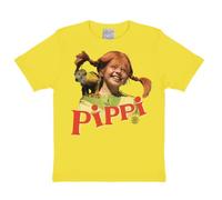 Logoshirt®️ Pippi Calzelunghe I Signor Nilsson I Maglia I T-Shirt Stampate I Bambini I Ragazzo I Giallo I Design Originale su Licenza I Taglia 4-6 Anni