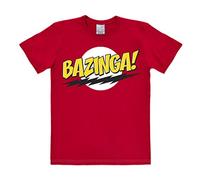 Logoshirt® The Big Bang Theory I Sheldon I Bazinga I Maglietta I T-Shirt Stampate I Donna e Uomo I Rosso I Design Originale su Licenza I Taglia 3XL