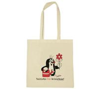 Logoshirt® Una piccola talpa I Giardiniere I Borsa in cotone I Stampata I Manici lunghi I naturale I Design originale su licenza