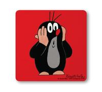 Logoshirt® Una piccola Talpa I Krtek I Oooh I Rosso I Sottobicchieri I Coaster I 10x10cm I Disegno Originale su Licenza