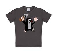 Logoshirt®️ Una Piccola Talpa I Krtek I Urrà I Maglia I T-Shirt Stampate I Bambini I Ragazzo I Manica Corta I Blu-Grigio I Design Originale su Licenza I Taglia 10-12 Anni