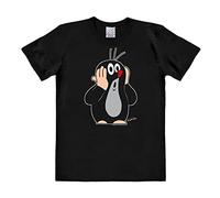 Logoshirt® Una Piccola Talpa - Krtek - Oh Oh I Maglietta - T-Shirt Stampate da Donna e Uomo I Nero I Design Originale su Licenza, Taglia L