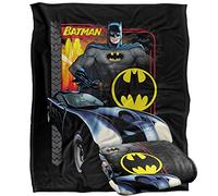 LOGOVISION Batman Bat Racing Coperta super morbida al tatto setoso - 152 x 127 cm