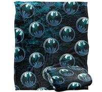 LOGOVISION Batman Batman Bat Logo Pattern Coperta super morbida al tatto setoso - 152 x 127 cm