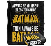 LOGOVISION Batman Be Batman Coperta super morbida al tatto setoso - 152 x 127 cm