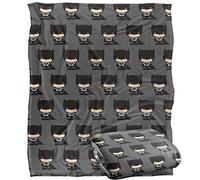 LOGOVISION Batman Cute Chibi Character Pattern Coperta super morbida al tatto setoso - 152 x 127 cm