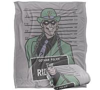LOGOVISION Batman The Riddler Mugshot Coperta super morbida al tatto setoso - 152 x 127 cm
