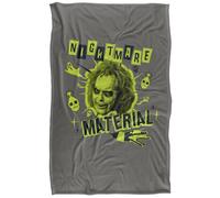 LOGOVISION Beetlejuice 2 (2024) Beetlejuice Beetlejuice Nightmare Material Coperta super morbida al tatto setoso - 91 x 147 cm