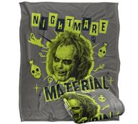 LOGOVISION Beetlejuice 2 (2024) Beetlejuice Beetlejuice Nightmare Material Coperta super morbida al tatto setoso - 152 x 127 cm