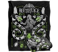 LOGOVISION Beetlejuice Double Worms Coperta super morbida al tatto setoso - 152 x 127 cm