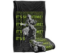 LOGOVISION Beetlejuice It'S Showtime Repeat Coperta super morbida al tatto setoso - 91 x 147 cm