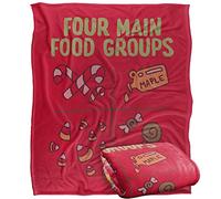 LOGOVISION Elf Buddy Elf Four Food Groups Coperta super morbida al tatto setoso - 152 x 127 cm