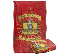 LOGOVISION Fantastic Beasts Magic Briefcase Illustration Coperta super morbida al tatto setoso - 91 x 147 cm