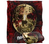 LOGOVISION Friday The 13Th Bloody Mask Coperta super morbida al tatto setoso - 152 x 127 cm