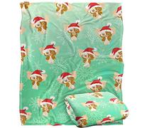 LOGOVISION Gremlins Gizamo Santa Hat Pattern Coperta super morbida al tatto setoso - 152 x 127 cm