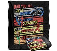 LOGOVISION Jla A True Hero Coperta super morbida al tatto setoso - 152 x 127 cm