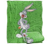 LOGOVISION Looney Tunes Bugs Bunny Character Coperta super morbida al tatto setoso - 152 x 127 cm