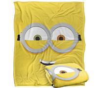 LOGOVISION Minions Bob Face Coperta super morbida al tatto setoso - 152 x 127 cm