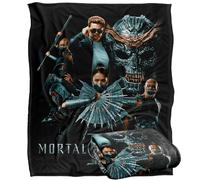 LOGOVISION Mortal Kombat 2 Duotone Fighters Coperta super morbida al tatto setoso - 152 x 127 cm