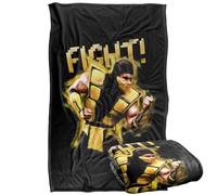 LOGOVISION Mortal Kombat Klassic Fight! Coperta super morbida al tatto setoso - 91 x 147 cm