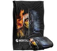 LOGOVISION Mortal Kombat X Scorpion And Sub Zero Coperta super morbida al tatto setoso - 91 x 147 cm