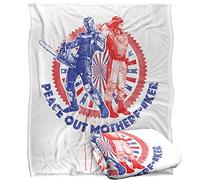 LOGOVISION Peacemaker The Vigilante Peace Stamp Coperta super morbida al tatto setoso - 152 x 127 cm