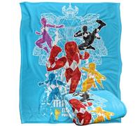 LOGOVISION Power Rangers Polygon Blast Coperta super morbida al tatto setoso - 152 x 127 cm