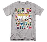 LOGOVISION South Park Full Cast T Shirt, Grigio (Athletic Heather), L Unisex-Adulto