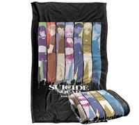 LOGOVISION Suicide Squad Isekai Line Up Coperta super morbida al tatto setoso - 91 x 147 cm