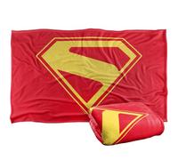 LOGOVISION Superman 2025 Oro Shield Coperta super morbida al tatto setoso - 91 x 147 cm