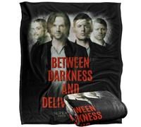 LOGOVISION Supernatural Sam Dean Crowley Castiel Between Darkness Coperta super morbida al tatto setoso - 152 x 127 cm