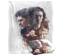 LOGOVISION Supernatural Sam Dean Crowley Circle Coperta super morbida al tatto setoso - 152 x 127 cm
