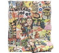 LOGOVISION The Wizard Of Oz All Over Character Print 2 Coperta super morbida al tatto setoso - 152 x 127 cm