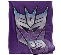 LOGOVISION Transformers Decepticon Shine Coperta super morbida al tatto setoso - 152 x 127 cm