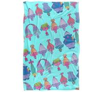LOGOVISION Trolls Trolls Lineup Pattern Coperta super morbida al tatto setoso - 91 x 147 cm