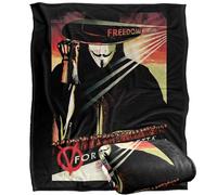 LOGOVISION V For Vendetta Freedom Forever Coperta super morbida al tatto setoso - 152 x 127 cm