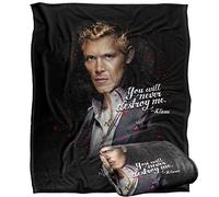 LOGOVISION Vampire Diaries Never Destroy Coperta super morbida al tatto setoso - 152 x 127 cm
