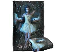 LOGOVISION Vampire Diaries Why Choose Coperta super morbida al tatto setoso - 91 x 147 cm