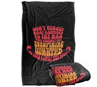 LOGOVISION Willy Wonka And The Chocolate Factory Happily Ever After Coperta super morbida al tatto setoso - 91 x 147 cm