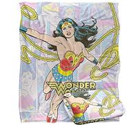 LOGOVISION WONDER WOMAN DCO Silky Touch - Coperta super morbida, 152 x 127 cm