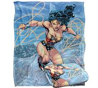 LOGOVISION WONDER WOMAN Silky Touch - Coperta super morbida, 152 x 127 cm