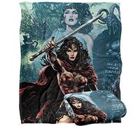 LOGOVISION WONDER WOMAN Silky Touch - Coperta super morbida, 152 x 127 cm